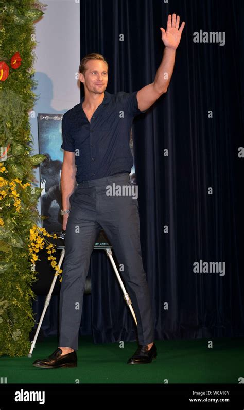 Actor Alexander Skarsgard attends a stage greeting for the film "The ...