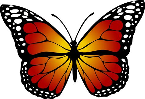 Monarch Butterfly Yellow Clip Art Red Butterfly Png Download 2310