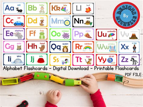 Alphabet Flashcards, ABC Flashcards for Toddlers, Preschool Homeschool ...