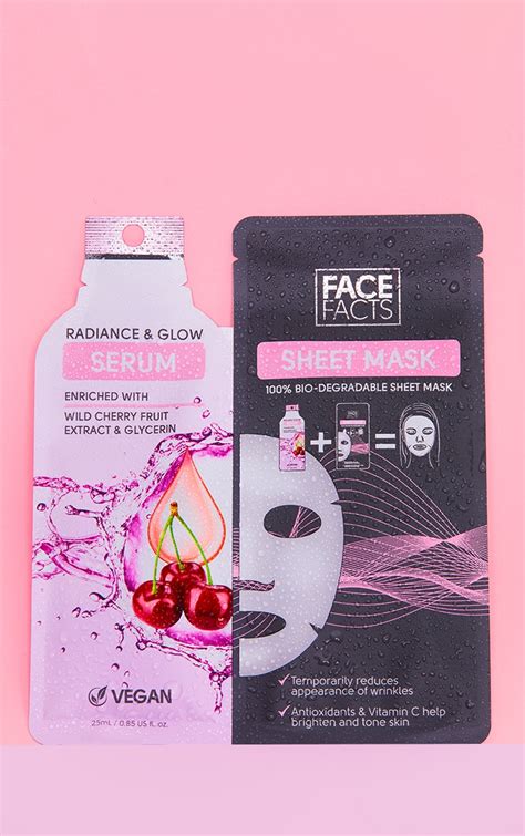 Face Facts Serum Sheet Mask Radiance And Glow Prettylittlething Qa