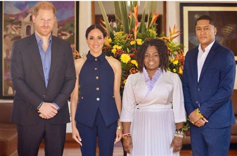 Prince Harry And Meghan Markle Arrive In Bogota Colombia