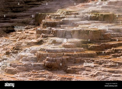 Mammoth Hot Springs Stock Photo Alamy