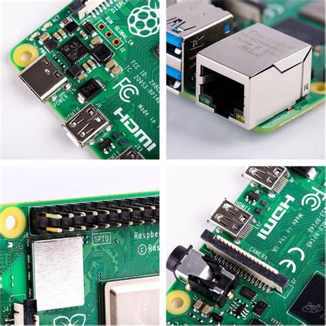 Raspberry Pi 4 Model-B With 1GB, 2GB & 4GB LPDDR4 SDRAM, Model ...