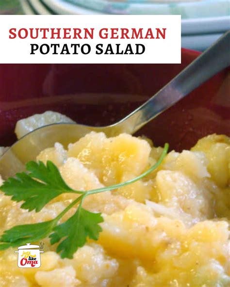 Southern German Potato Salad No Mayo Kartoffelsalat Ohne Mayo