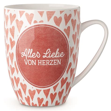 Geschenk für Dich Becher Alles Liebe Liebe Grüße Unikum Geschenke