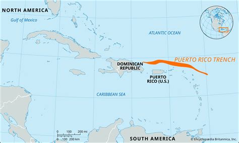 Puerto Rico Trench | Map, Depth, & Location | Britannica