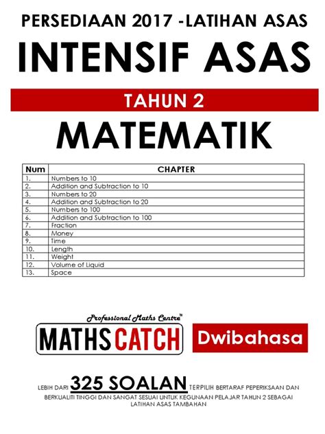 Judul Modul Latihan Asas Matematik Tahun 2 Kemahiran Nombor