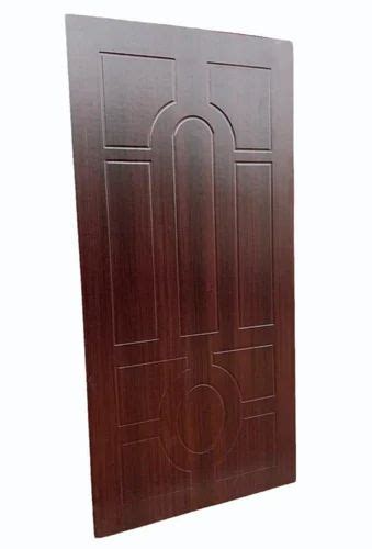 Exterior Dark Brown Teak Wood Flush Door For Home Height Inch At