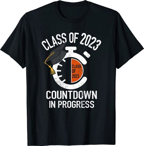 Senior Class Of 2023 Countdown In Progress Graduation 2022 Shirt