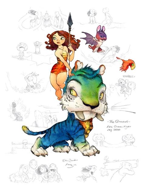 The Croods Disney Dreamworks Character Design Animation Art