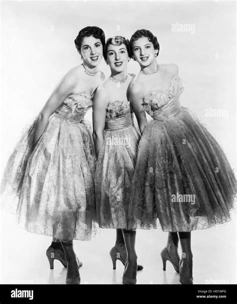 The Paris Sisters (Albeth, Priscilla, Sherell), ca. 1955 Stock Photo ...