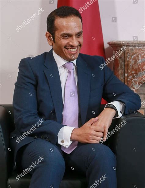 Qatari Foreign Minister Sheikh Mohammed Bin Editorial Stock Photo ...