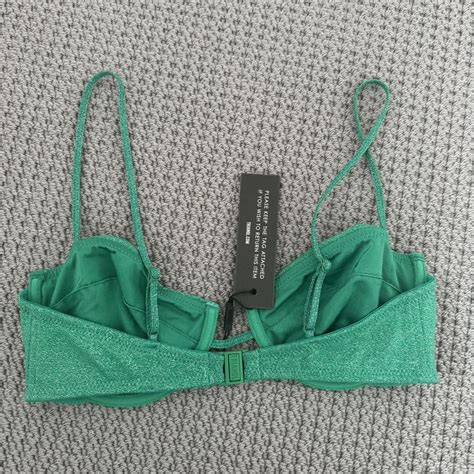 Triangl Bikini Top Emerald Green Sparkly Sooo Depop