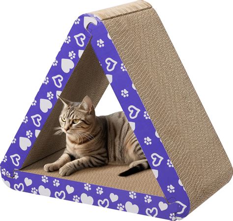 Scratchme 3 Sided Triangle Cat Scratching Post Scratcher