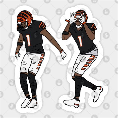 Ja'Marr Chase Griddy - Nfl - Sticker | TeePublic