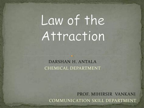 Law Of Attraction Ppt Ppt