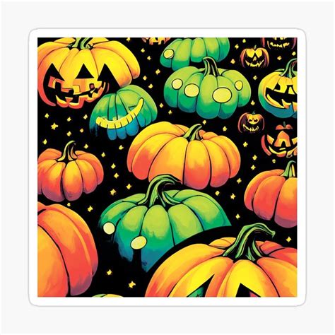 Happy Halloween Pumpkins Sticker For Sale By Hoity Toity Pumpkin