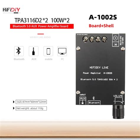 HIFIDIY placa amplificadora de potencia Digital módulo de amplificador