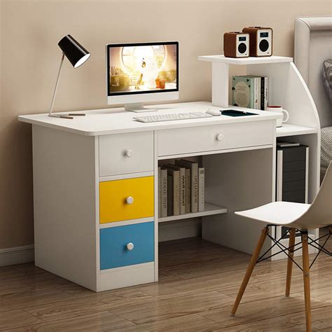 Buy Computer Desk Home Office Desks With Shelf Student Study Desktop