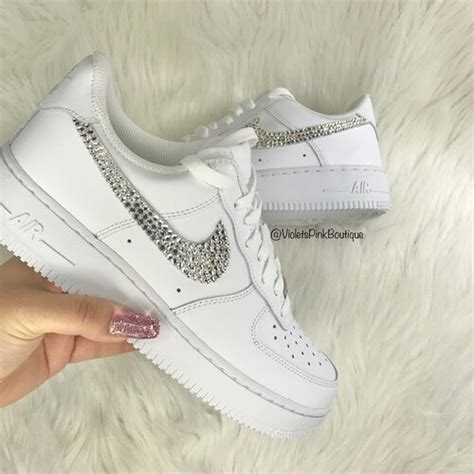 Men S Swarovski Nike Air Force With Swarovski Crystals Etsy