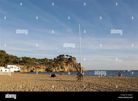 El Castell Beach Palamos Costa Brava Girona Spain Stock Photo Alamy