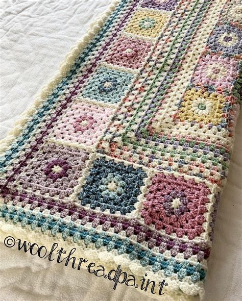 Vintage Florals Blanket Crochet Digital Pattern Etsy Australia