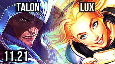 TALON Vs LUX MID 11 Solo Kills Legendary 500 Games 17 4 3 KR