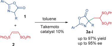 Asymmetric Organocatalytic Michael Addition Of Azlactones To Cis 1 2