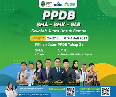 Ppdb Jabar Tahap Resmi Dibuka Untuk Jalur Zonasi Dan Prestasi Nilai