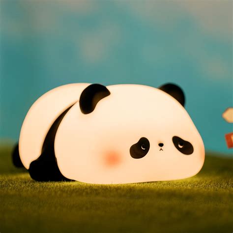 Saluoke Veilleuse Enfant Couleurs Veilleuse Beau Panda Silicone