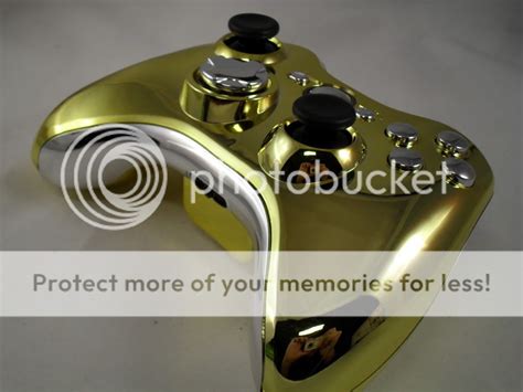 Gold Chrome Xbox 360 Modded Controller Rapid Fire Cod Mod Mw2 Mw3