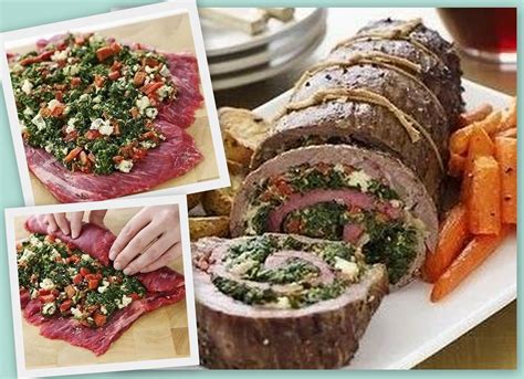 MyFridgeFood Stuffed Flank Steak