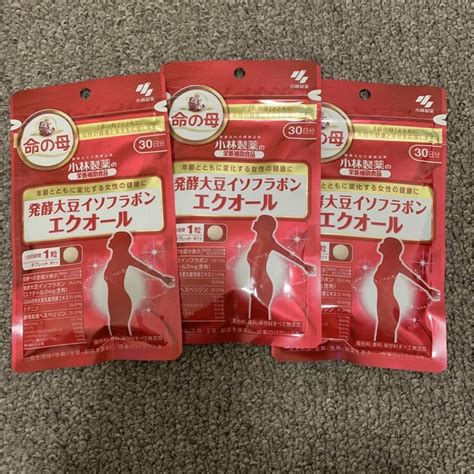 小林製薬 命の母 発酵大豆イソフラボン エクオール30日分×3袋の通販 By Supplys Store｜コバヤシセイヤクならラクマ