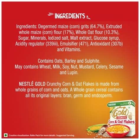 Buy Nestle Gold Crunchy Corn And Oat Flakes Breakfast Cereal With Immuno Nutrients Wholegrain