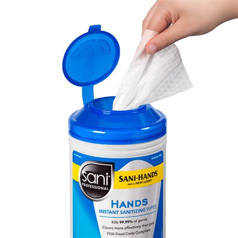 Hands Instant Sanitizing Wipes (Sani Hands) | Sani Professional