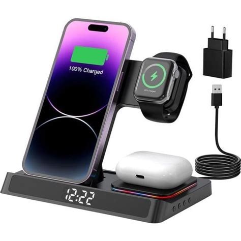 Chargeur Induction 15W Qi Certifié Wireless Charge Pour Téléphones