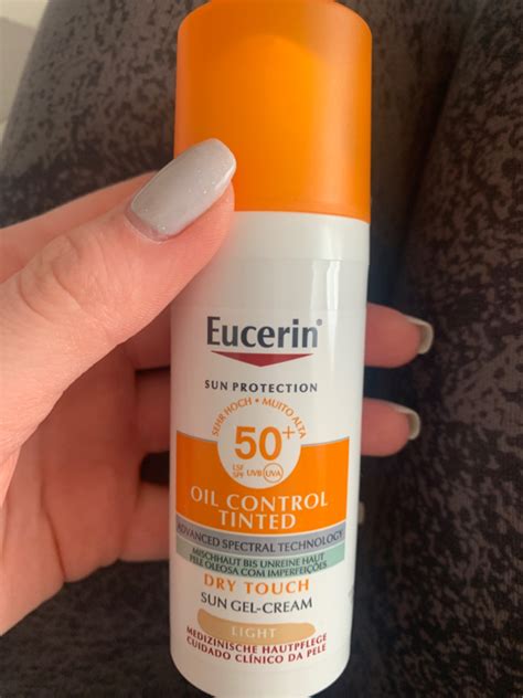 Eucerin Oil Control Tinted Face Sun Gel Creme Spf Inci Beauty