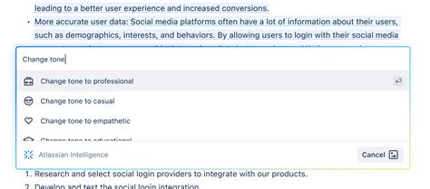 Using Atlassian Intelligence In Your Products Atlassian Support