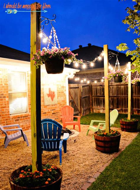 15 DIY Backyard and Patio Lighting Projects - WooHome