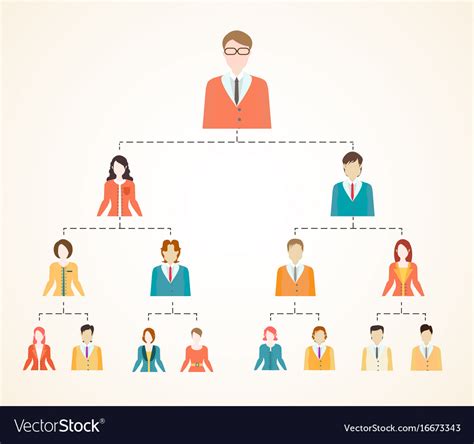 Organizational Chart Corporate Business Hierarchy Vector Image Porn Sex Picture