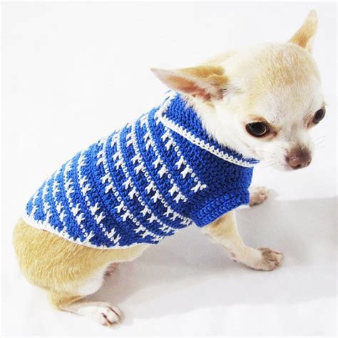 Items similar to Teacup Chihuahua Clothes Boy Dog Shirts Blue Pet ...