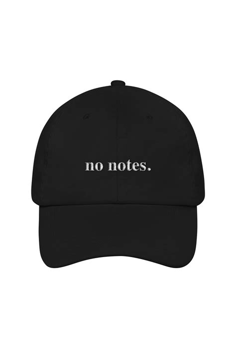 No Notes Black Dad Hat – Giggly Squad