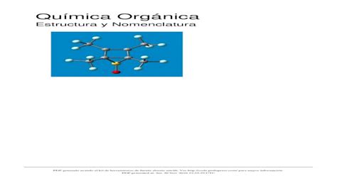 Química Orgánica · 2020 8 6 · Química Orgánica Estructura Y