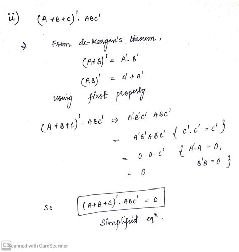 [solved] Simplify The Following Expressions By Using De Morgens Laws Draw Course Hero