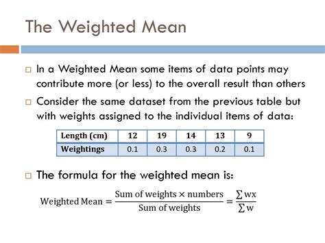 Weighted Means Ccea Gcse Statistics Ppt Download