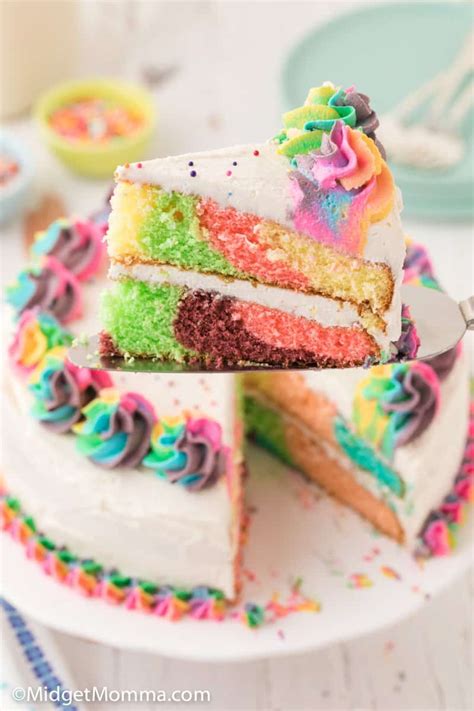 homemade rainbow cake recipe vanilla rainbow cake