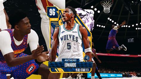 Pink Diamond Anthony Edwards Gameplay In Nba K Myteam Youtube