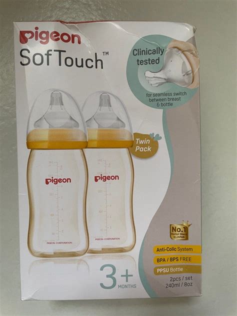 Pigeon PPSU bottles 240ml x 2, Babies & Kids, Nursing & Feeding ...