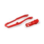 Guia Cadena Patin Basculante Ufo Honda Crf 450 Rx 2019 2020 Color Rojo