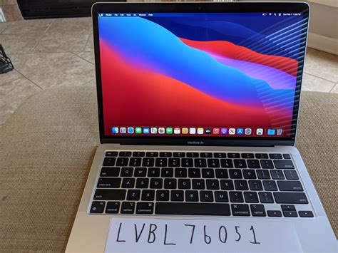 MacBook Air 2020 - 13" - Apple M1, Silver, 256GB, 8GB - LVBL76051 - Swappa